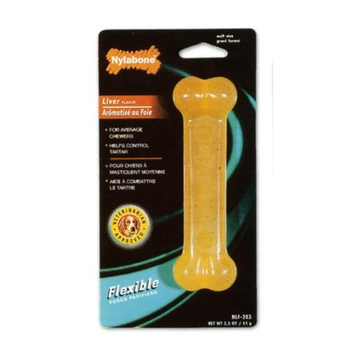 HUESO FLEXIBLE SABOR HIGADO GRANDE 65 G.